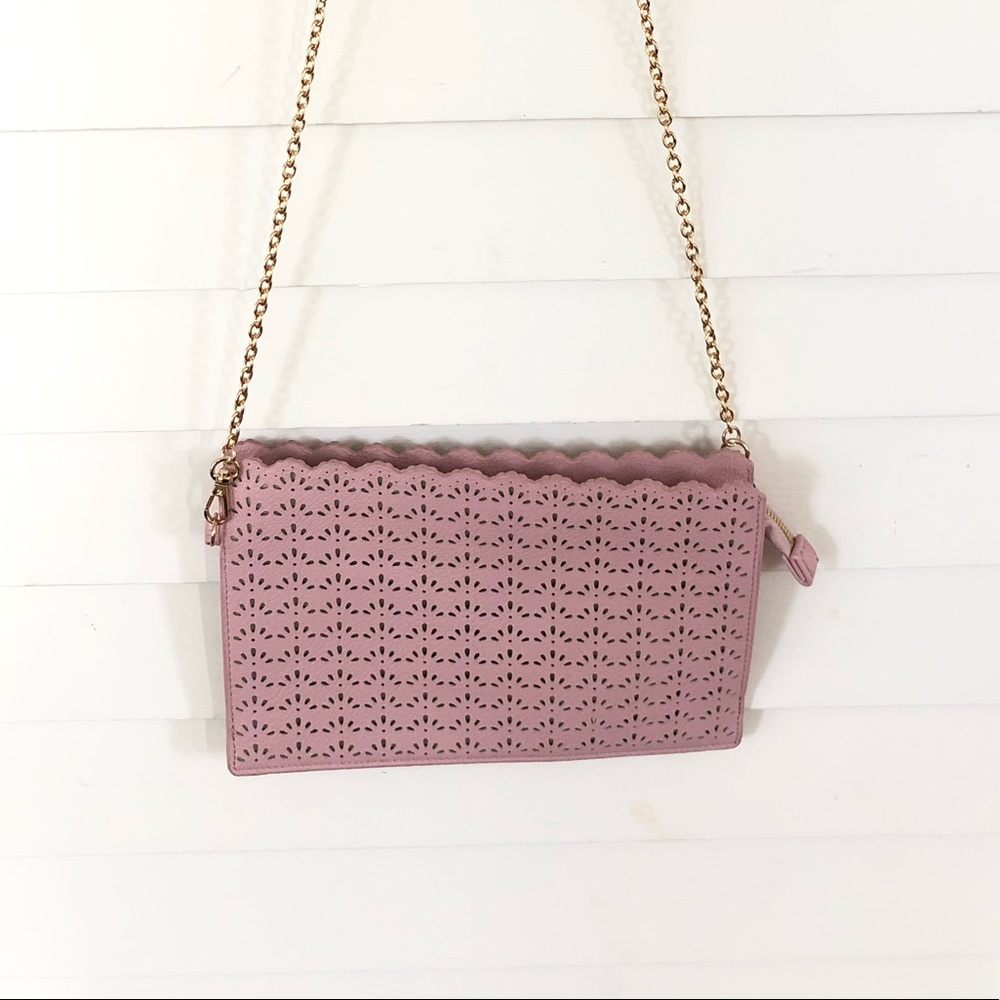 Gold Chain Laser Cut Purse